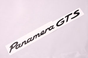 Black Panamera GTS emblem