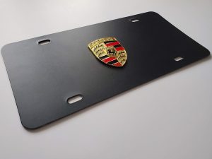 Porsche Crest Vanity License Plate